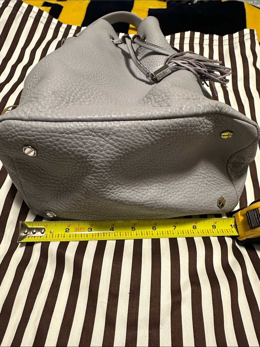Lavender Drawstring Bucket Bag - Picture 10 of 11
